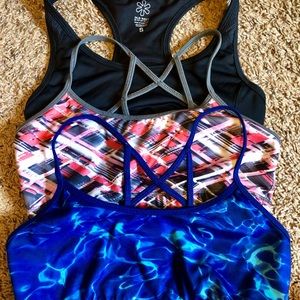 Bundle of 3 Bralettes/sports Bras, Size Small